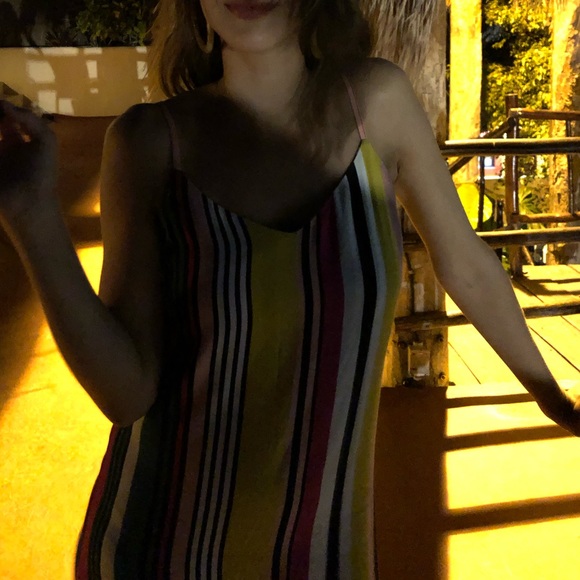 Express | Striped Slip Dress Multicolored Size XS - Picture 3 of 7